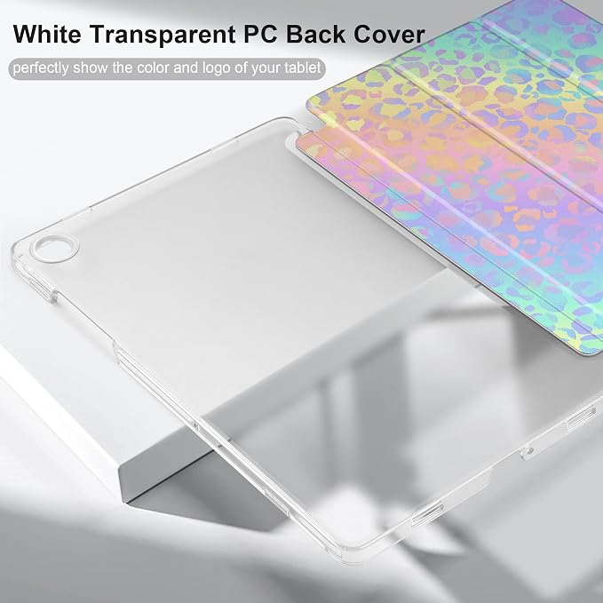 Case for Samsung Galaxy Tab A11 Plus A11+ 11 inch (2025/2026) &amp Tab A9 Plus A9+ 11 inch (2024/2023) Slim Smart Stand Cover with Translucent Hard Back Auto Wake/Sleep - Bear with Bows