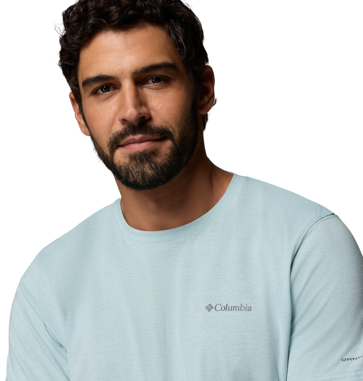 Columbia Men's Thistletown Hills Short Sleeve T-Shirt, Crushed Blue/Heather, X-Small