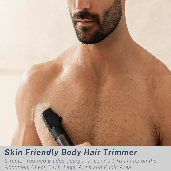 Beard Trimmer for Men, Precision Dial Adjustable 20 Settings, All-in-One Professional Hair Clippers and Foil Shavers Set with Nose Body Hair Trimmers, IPX7 Waterproof Wet and Dry, USB-C Charge Dock