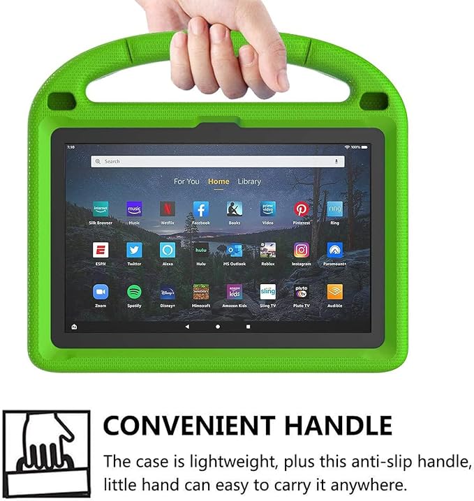 Kids Case for New 10-inch Tablet 2023 Lightweight Shockproof Kids Friendly Full Cover with Handle Kickstand