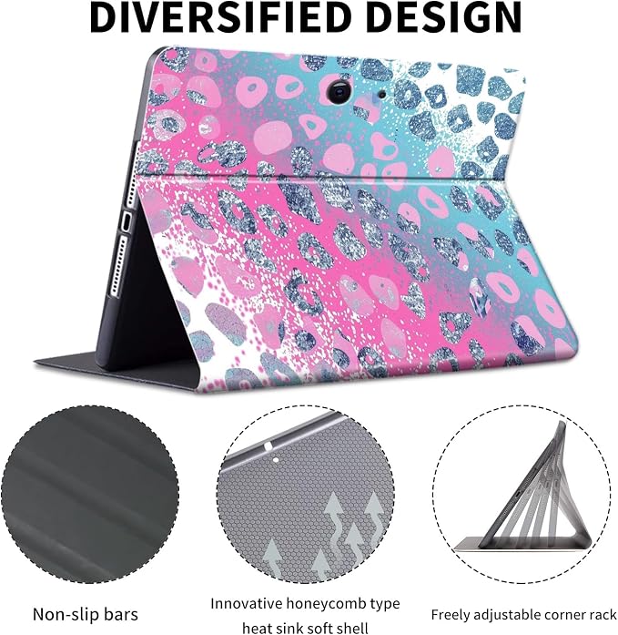 Case for Microsoft Surface Pro 11/10 / 9 13 InchPU Leather Cute Slim Folio Adjustable Stand Cover Case for Surface Pro 11th Edition AIAutumn Red Forest