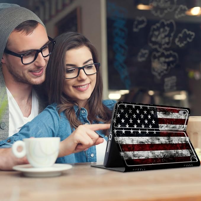 Case for iPad (A16) 11th Generation 11 Inch 2025/ iPad 10th Generation 10.9 Inch 2022 CaseHybrid Slim Multi-Angles Stand Auto Wake/Sleep Cover-Beach Sunset