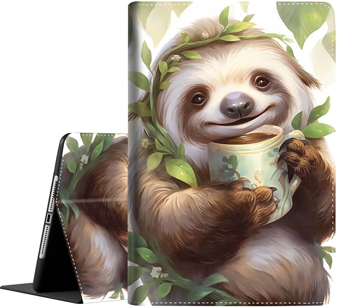 Case for iPad (A16) 11th Generation 11 Inch (2025) for iPad 10th Generation 10.9 Inch (2022) Slim Folding Stand Cover with Auto Wake/Sleep Watercolor Sea Turtle