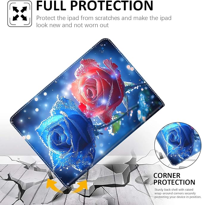 Case for New iPad (A16) 11th Generation 11 Inch 2025 for iPad 10th Generation 10.9 2022 Multi-Angle Smart Stand Cover Auto Sleep/Wake Halloween Panda Wizard and Pumpkin