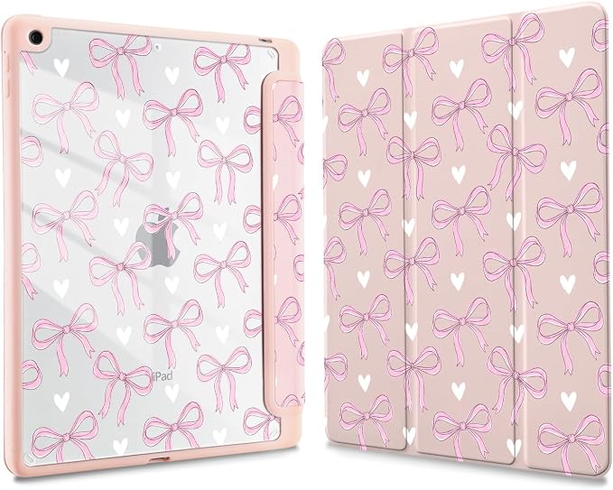 Joyland Leopard Print for iPad 10th Generation Case 10.9 inch 2022/iPad (A16) 11th Gen 11 2025Built-in Pencil Holder with Shockproof Cover Clear Transparent Back Shell Auto Wake/SleepBlack
