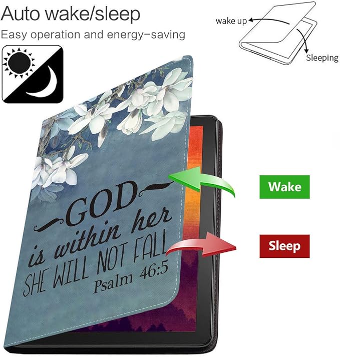 Case for Samsung Galaxy Tab S10 Lite/ S10 FE/ S9 FE 5G 10.9 Inch/ S9 11 Inch - Slim PU Leather Folding Stand Folio Cover with Auto Sleep/Wake - African American Girl