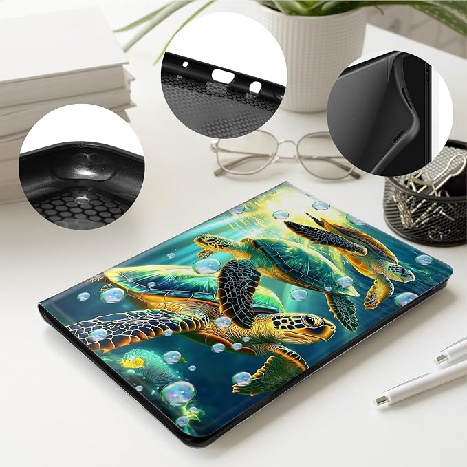 Case for All-New 7 Kindle Paperwhite 12th Gen 2024 &amp Kindle Colorsoft Signature EditionPU Leather Cover with Auto Sleep Wake FeatureAmerican Flag Eagle