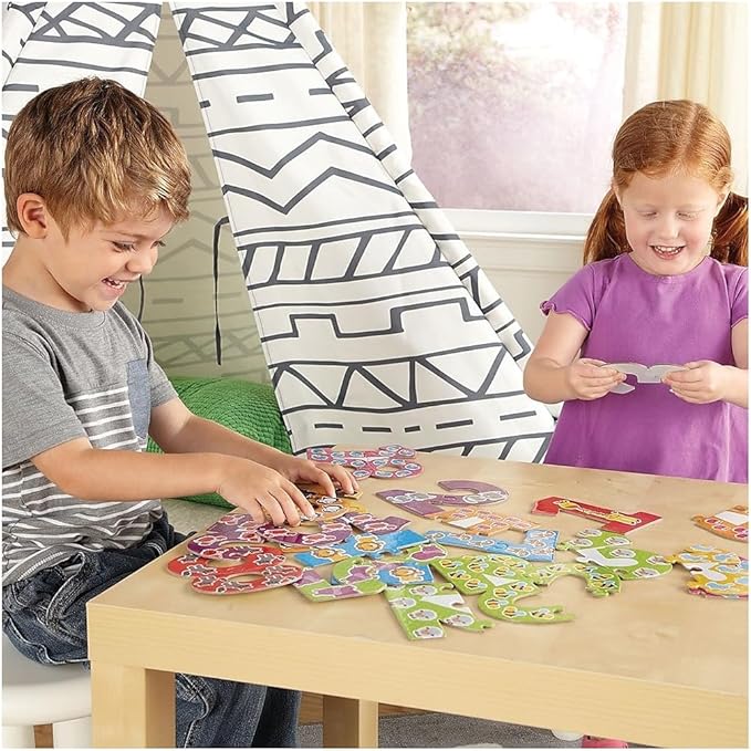 Learning Resources Number Puzzle Cards, Early Number Recognition, Toddler Puzzle, 20 Self-Correcting Puzzles, 40 Pieces, Ages 3+