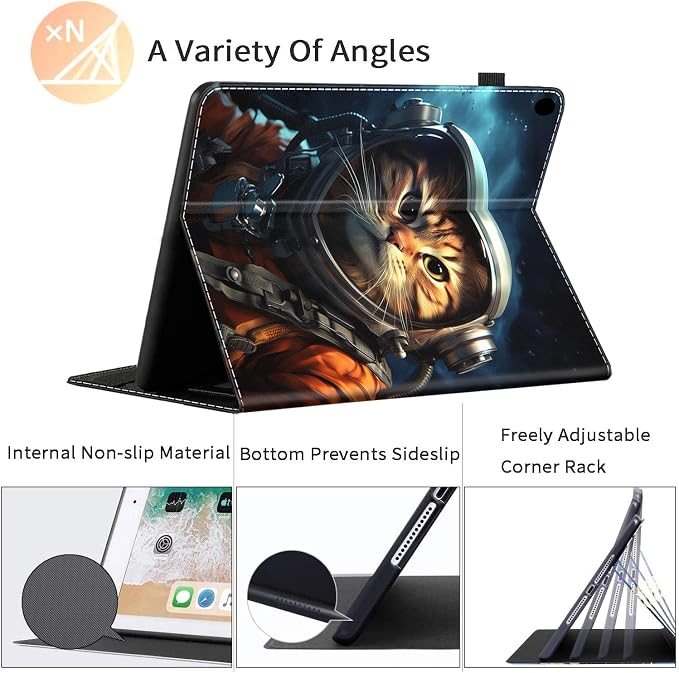 Case for All-New Amazon Kindle Fire HD 8 &amp 8 Plus Tablet (12th Generation/10th Generation 2022/2020 Release) 8 Durable Shockproof Protective Cover，Pug Weightlifting