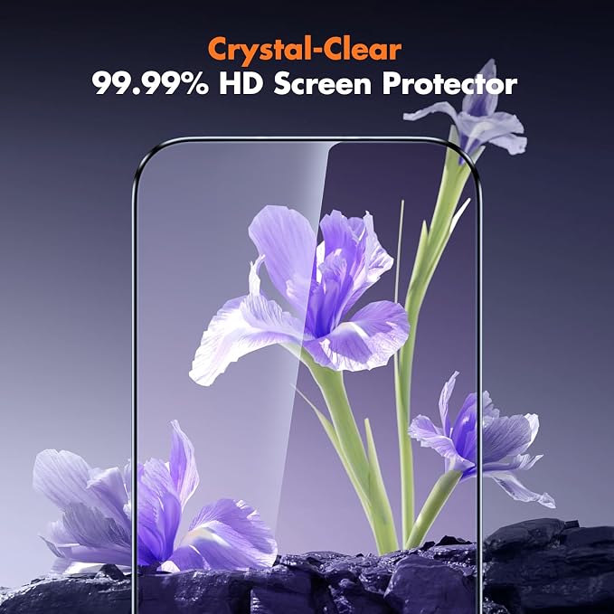 UNBREAKcable 3-Pack Screen Protector for iPhone 15 Double Shatterproof Tempered Glass [Easy Installation Frame] [99.99% HD Clear] [9H Hardness] [Full Coverage] [Case Friendly] for Apple 15 6.1 inch