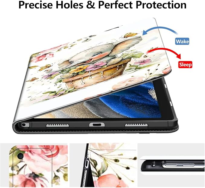 Case for Amazon Fire 7 Tablet 2019/2017 Release 9th/7th Generation PU Leather Smart Protective Cover with Auto Sleep/Wake for Fire 7 2019Beautiful Sunset