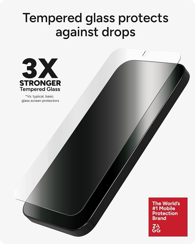 ZAGG Glass+ Google Pixel 10 Pro Fold Screen Protector (Front Screen Only) – Extreme Impact &amp Shatter Protection Scratch-Resistant Smudge-Resistant InvisibleShield Easy Installation