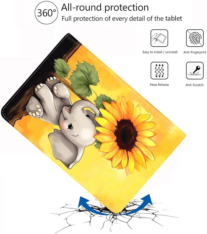 Case for iPad (A16) 11th Generation 11 Inch 2025 iPad 10th Generation 10.9 Inch 2022 Protective Leather Case Adjustable Stand Auto Wake/Sleep Smart Case - African American Girl