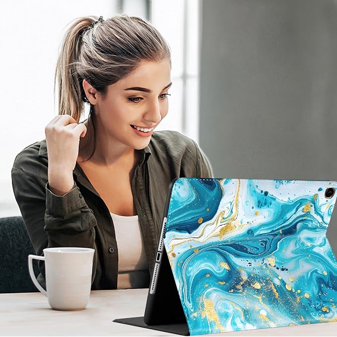 Case for New iPad (A16) 11th Generation 11 Inch 2025for iPad 10th Generation 2022 10.9 Inch Multi-Angle Stand Smart Cover Shockproof with Auto Wake/Sleep ，Starry Sky