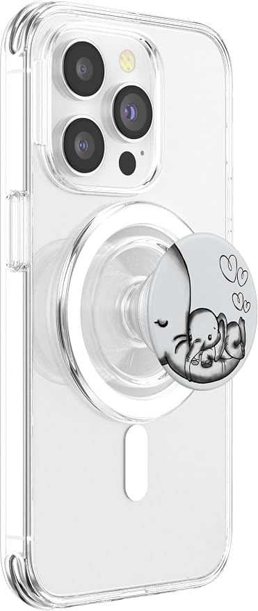 Cute Elephant Mom &amp Baby Elephant Love Beautiful Phone Grip PopSockets Grip and Stand for Phones and Tablets PopSockets Adhesive PopGrip