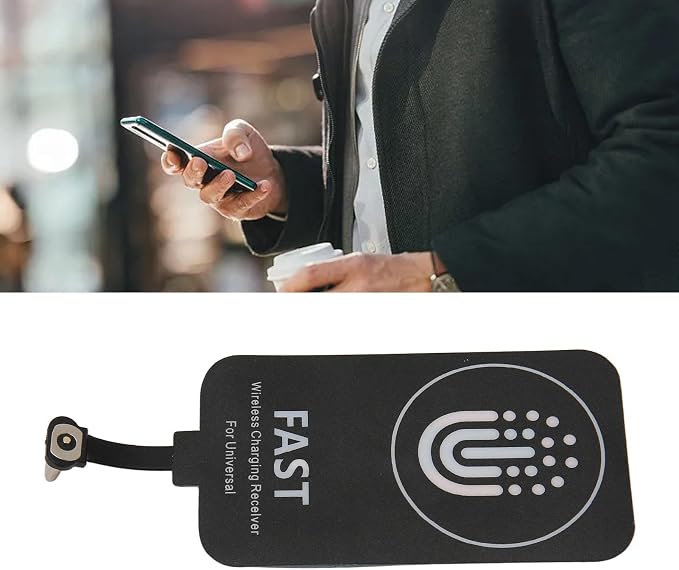 Type C Charging Receiver for Universal Type C Device Compatibility an Ultra Thin Type C Adapter with 2000mA Magnetic Quick Charge Capability