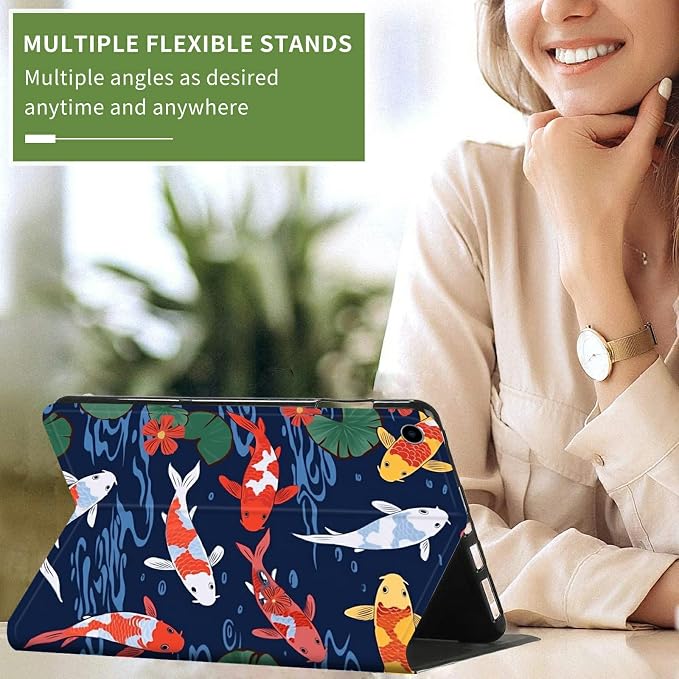 Case for Kindle Fire HD 10 &amp 10 Plus Tablet 10.1 (13th/11th Generation 2023/2021 Release) Lightweight Slim PU Leather Adjustable Multi-Angle Smart Shell Cover with Auto Wake/SleepA Flowers Art
