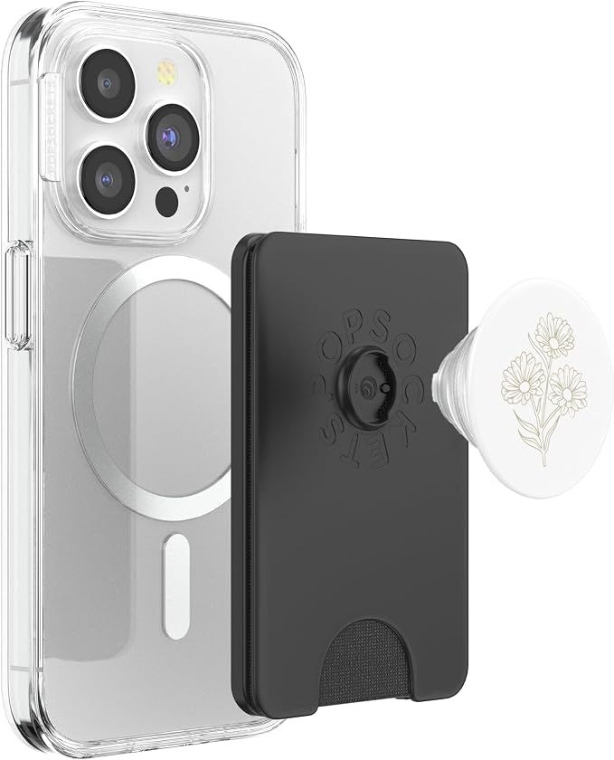 Beige White Daisy PopSockets Adhesive PopGrip
