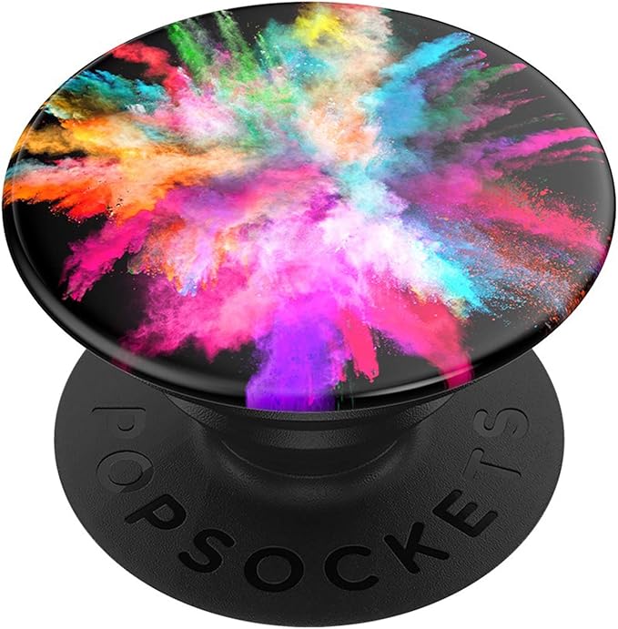 PopSockets: Phone Grip with Expanding Kickstand, Pop Socket for Phone - Color Burst Gloss