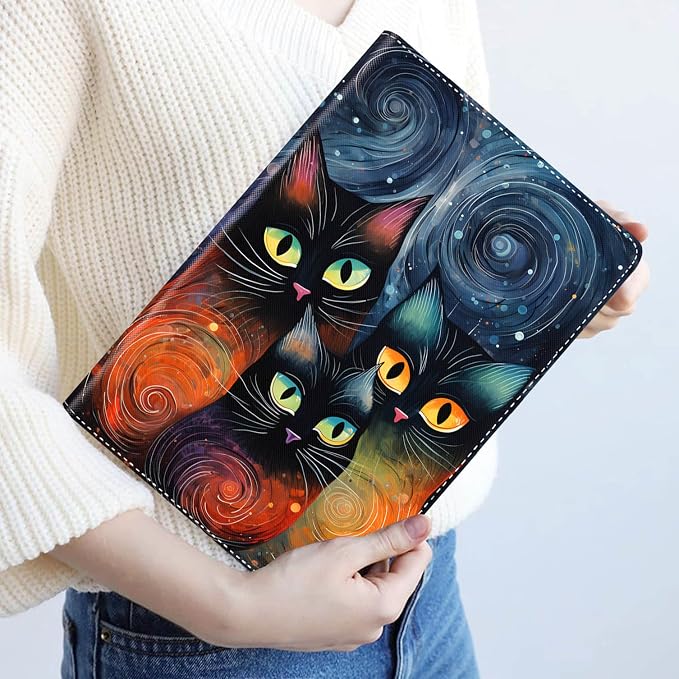 Case for iPad (A16) 11th Generation 11 Inch 2025 / iPad 10th Generation 10.9 Inch 2022 Ultra-Thin Multi-Angle Protective Cover with Auto Sleep/Wake A Dark Horse