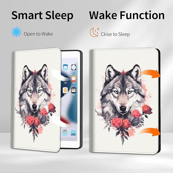 Case for iPad 10.2/10.5，iPad 9th/8th/7th Gen，for iPad 10.2 inch 2021/2020/2019/iPad Air 3rd Gen/Pro 10.5 - Slim Fit Standing Cover with Auto Sleep/Wake，Frog Playing Guitar