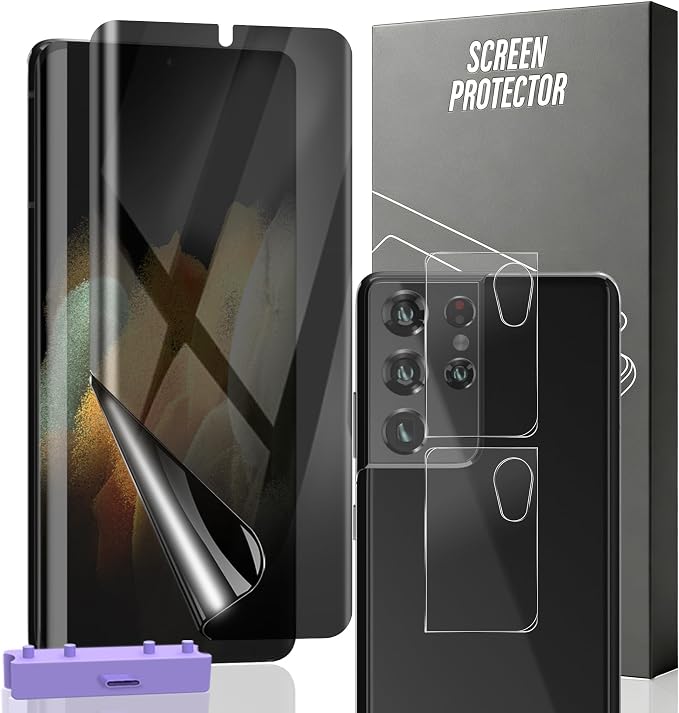for iPhone 17 Pro Max Back Screen Protector Flexible Film Not Glass with Camera Lens Protector 2+2 Pack Self-Healing Anti Scratch HD Clear Soft TPU Protective Hydrogel Film