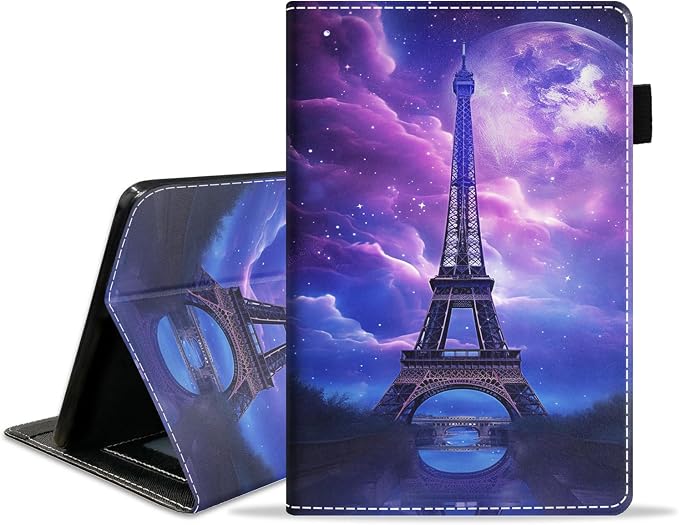 Case for Amazon Kindle Fire HD 8/Fire HD 8 Plus Tablet (12th/10th Generation 2024/2022/2020 Release) - PU Leather Folio Cover with Smart Auto Wake/Sleep Bald Eagle
