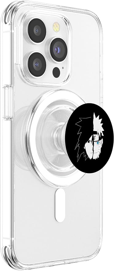 Naruto Sasuke Split Face Anime PopSockets Adhesive PopGrip