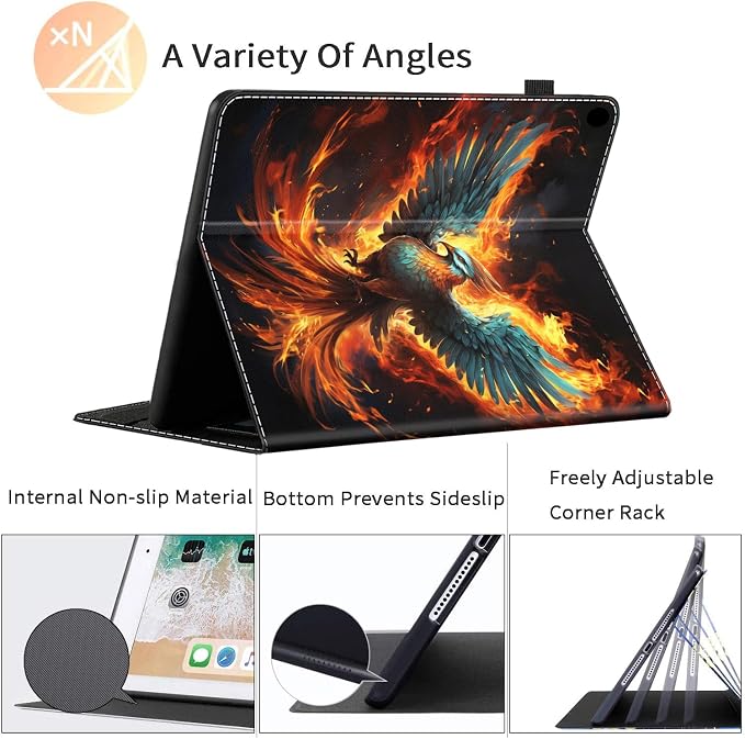 Case for All-New Amazon Kindle Fire HD 8 &amp 8 Plus Tablet (12th Generation/10th Generation 2022/2020 Release) 8 Durable Shockproof Protective Cover，Pug Weightlifting