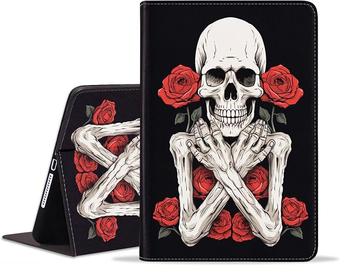 Case for iPad 6th/5th Generation (2018 2017 Model 9.7 Inch) iPad Air 2/Air 1 (9.7 Inch) Slim PU Leather Stand Folio Cover with Auto Wake Sleep African Woman Wolf