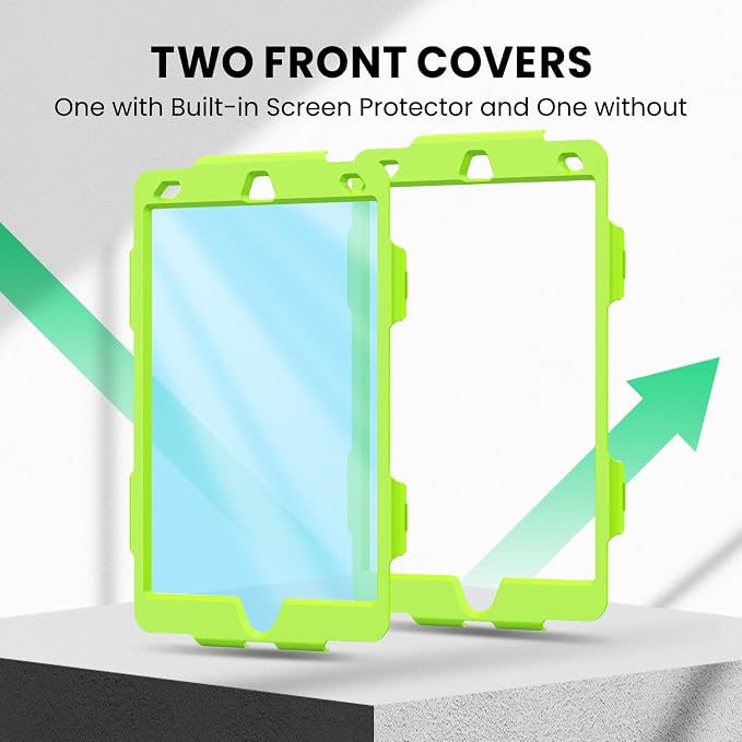 SEYMAC for iPad 9th/8th/7th Generation Case 10.2 2021-2019 Full-Body Shockproof Protective Case with Screen Protector Rotating Stand/Handle/Shoulder Strap for iPad 10.2 Blue/Black