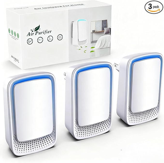 Air Ionizers for Home, Negative Ion Generator, Quiet Air Freshener for Bedroom