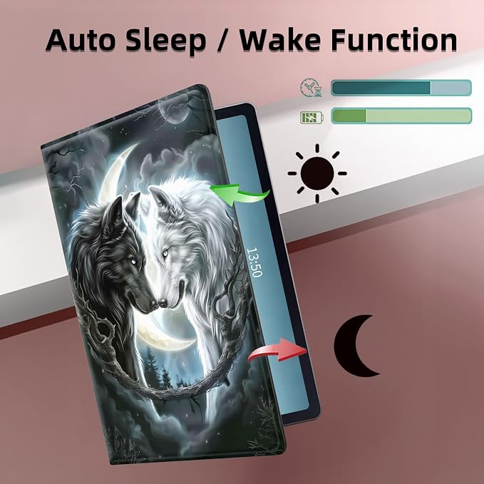 for iPad 10th Generation Case 360 Degree Rotating Stand Cover Multi Angle Viewing Auto Sleep/Wake American Flag Eagle Leather Case for iPad (A16) 11th Generation 11 Inch 2025