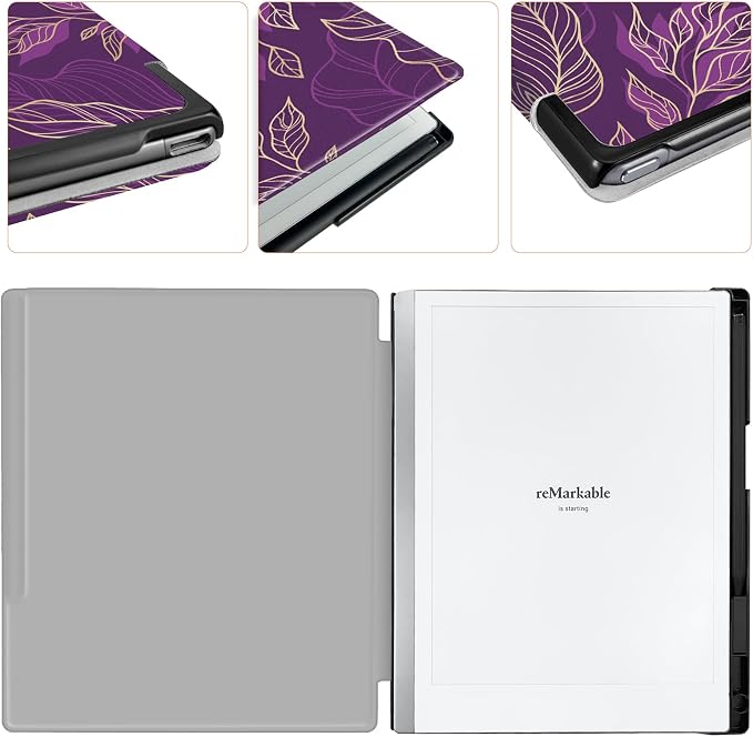 Case for Remarkable 2 Paper Tablet 10.3 2020 ReleasedLightweight and Hard Back Shell Protective Book Folio Cover with Built-in Pen HolderComes with Remarkable 2 Pen Tips.