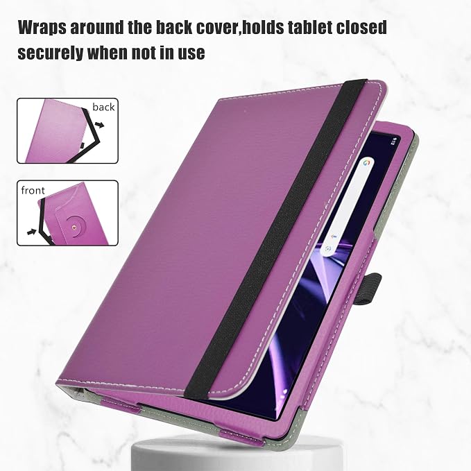 LiuShan Compatible with Acer Iconia Tab A8 Case，360 Degree Rotation Stand PU Cover for Acer Iconia Tab A8 8.7 Tablet（Not Fit Other TabletBlack