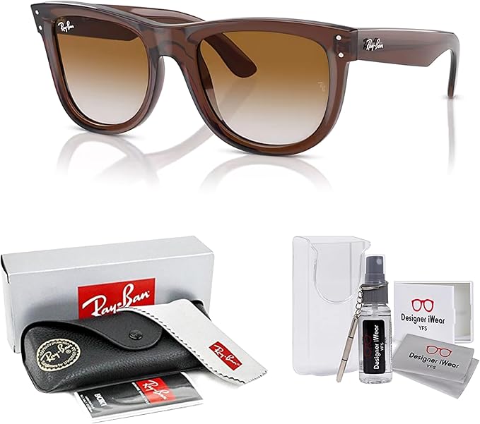 Ray-Ban Wayfarer Reverse RBR0502S Square Sunglasses for Men for Women +BUNDLE with ACCESSORY EYEWEAR KIT