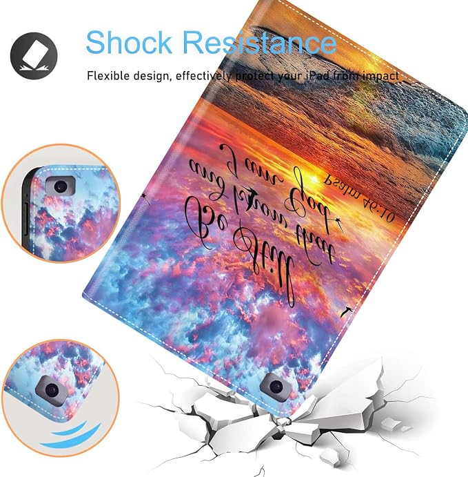 for iPad mini 5/4 Case iPad mini 1/2/3 Case Adjustable Stand Shockproof Protective Cover with Automatic Wake-up/Sleep Function Suitable for iPad mini 5th/4th Gen 7.9 inch - Bible Phil 4-13 Floral