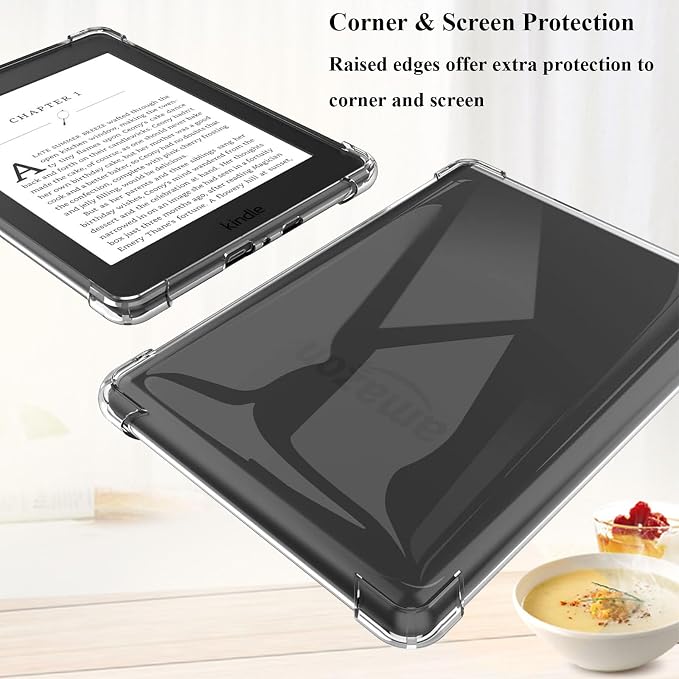 Clear Case for All-New Amazon Kindle Fire Max 11 Tablet (13th Generation 2023 Release) 11 Slim Lightweight Shell Transparent Soft TPU Back Shockproof Crystal Reinforced Corner Cover Clear