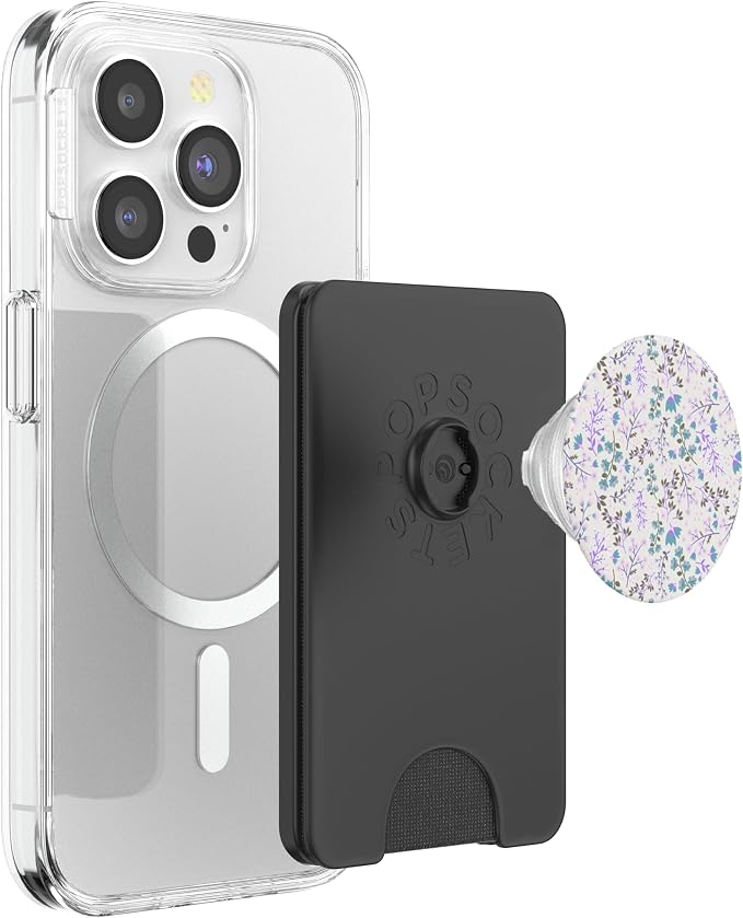 PopSockets Floral Phone Grip &amp Stand– Whispering Wildflowers PopSockets PopWallet for MagSafe