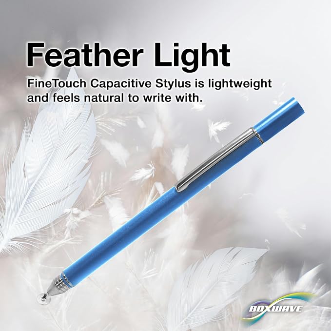 BoxWave Stylus Pen Compatible with Samsung Galaxy A36 - FineTouch Capacitive Stylus Super Precise Stylus Pen - Lunar Blue