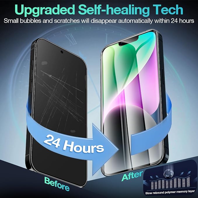 3 Pack Flexible Film Screen Protector for iPhone 12 Pro Max Non-breakable Soft TPU Hydrogel Film for iPhone 12 Pro Max Screen Protector Film (NOT Glass)