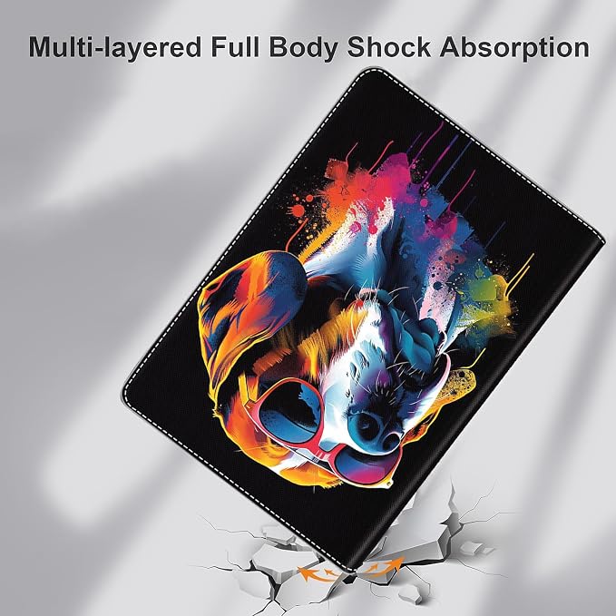 Case for iPad (A16) 11th Generation 11 Inch (2025) iPad 10th Generation 10.9 Inch (2022)，Slim Fit Foldable Standing Cover Case with Auto Sleep/Wake Retro Moth