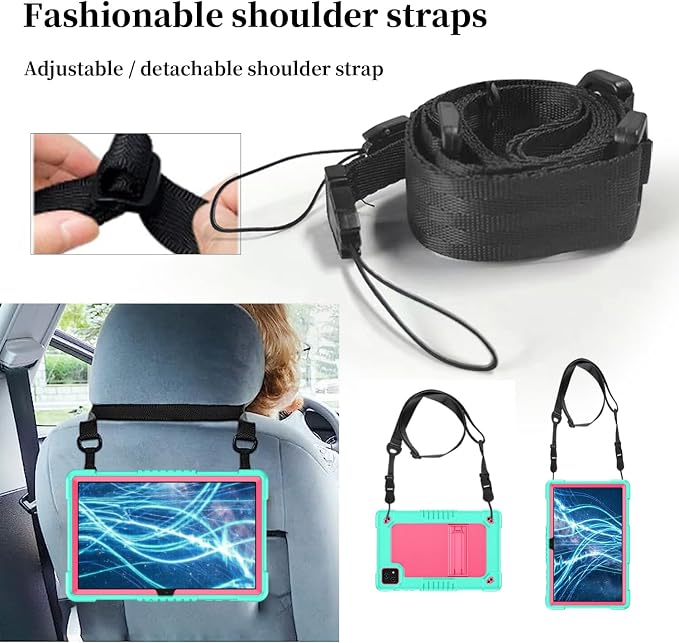 for Revvl Tab 5G Tablet Case 10.36 inch 2023for T-Mobile Revvl Tab 5G Tablet CaseHeavy Duty Shockproof Cover with Strap Kickstand for T-Mobile Revvl Tab 5G 10.36 inch (Black)