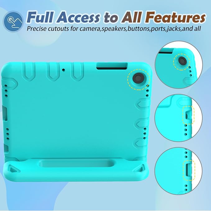LTROP Shockproof Lightweight Convertible Handle Stand Case for Samsung Galaxy Tab A11 Plus 2025 / A9 Plus 11 Inch 2023 with Built-in Screen Protector Galaxy Tab A11+ / A9+ Case for Kids Black