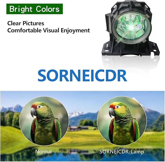 SORNEICDR DT00873/SP LAMP-046 Replacement Projector Lamp Bulb Compatible with Hitachi CP-SX635 CP-WUX645 CP-WUX645N CP-WX625 CP-WX625W CP-WX645 CP-X809 INFOCUS IN5104 IN5108 IN5110 Projectors
