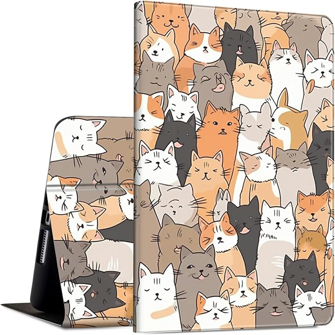 Slim Case for Amazon Kindle Fire Max 11 Case (13th Generation 2023 Release) 11 PU Leather Folio Stand Adjustable Smart Cover with Auto Wake/Sleep for Kindle Fire 11 TabletArt Black Cat Tree