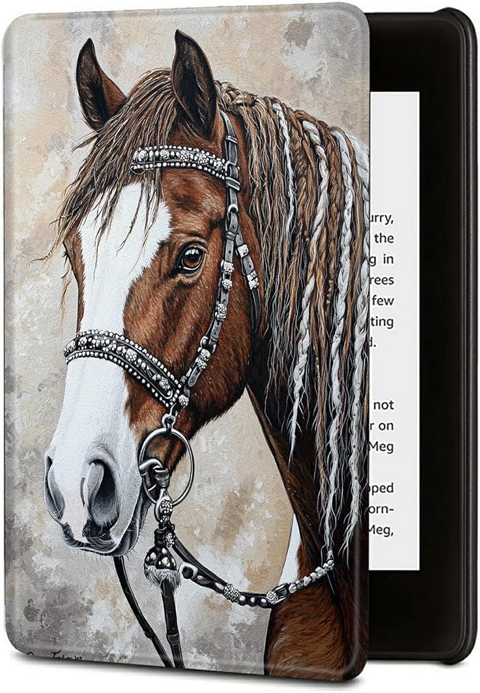 Case for Kindle Scribe 10.2 Inch (2022 Released) PU Leather Cover with Auto Sleep Wake for 10.2 Kindle Scribe Alpaca with Glasses
