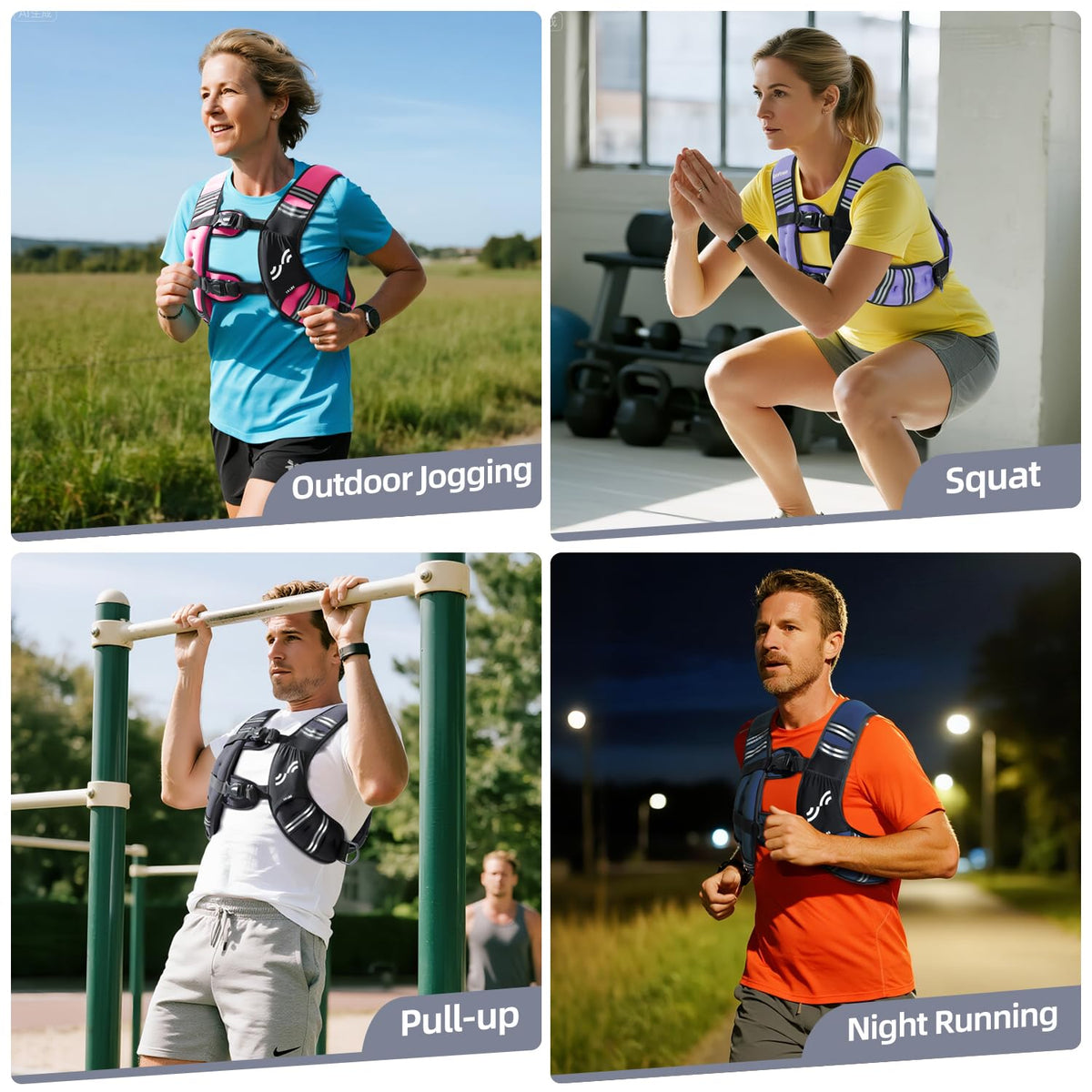 Sportneer Weighted Vest for Women 20lb Walking Weight Vest with Phone Bag