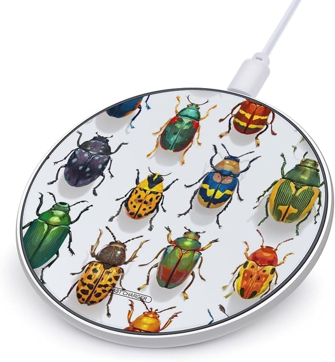 Colorful Beetle Insect Wireless Charger Portable Charging Pad | LightweightAll Smartphone