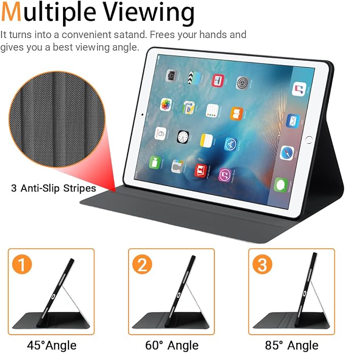 Custom Case for iPad Air 3rd Generation 2019 / iPad Pro 2017 10.5 inch Personalized Customized Picture Logo Text Name PU Leather Tablet Cover Premium Folio Flip Stand Case Auto Wake/Sleep